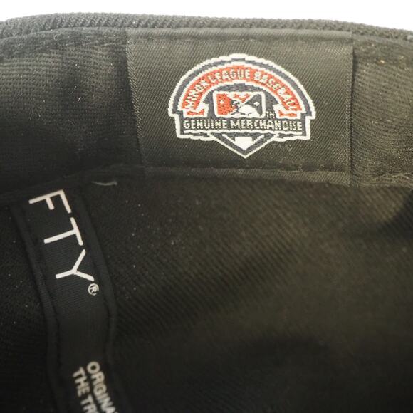 Syracuse Chiefs New Era 59Fifty 100% Wool Flat Brim Fitted Hat‎ Sz 7 - Picture 6 of 8